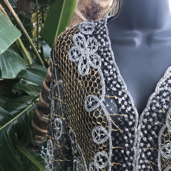 Vintage sheer exquisitely beaded jacket - Picture 8 of 16